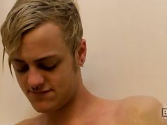 Cock Stroking In The Shower - Jason Valencia